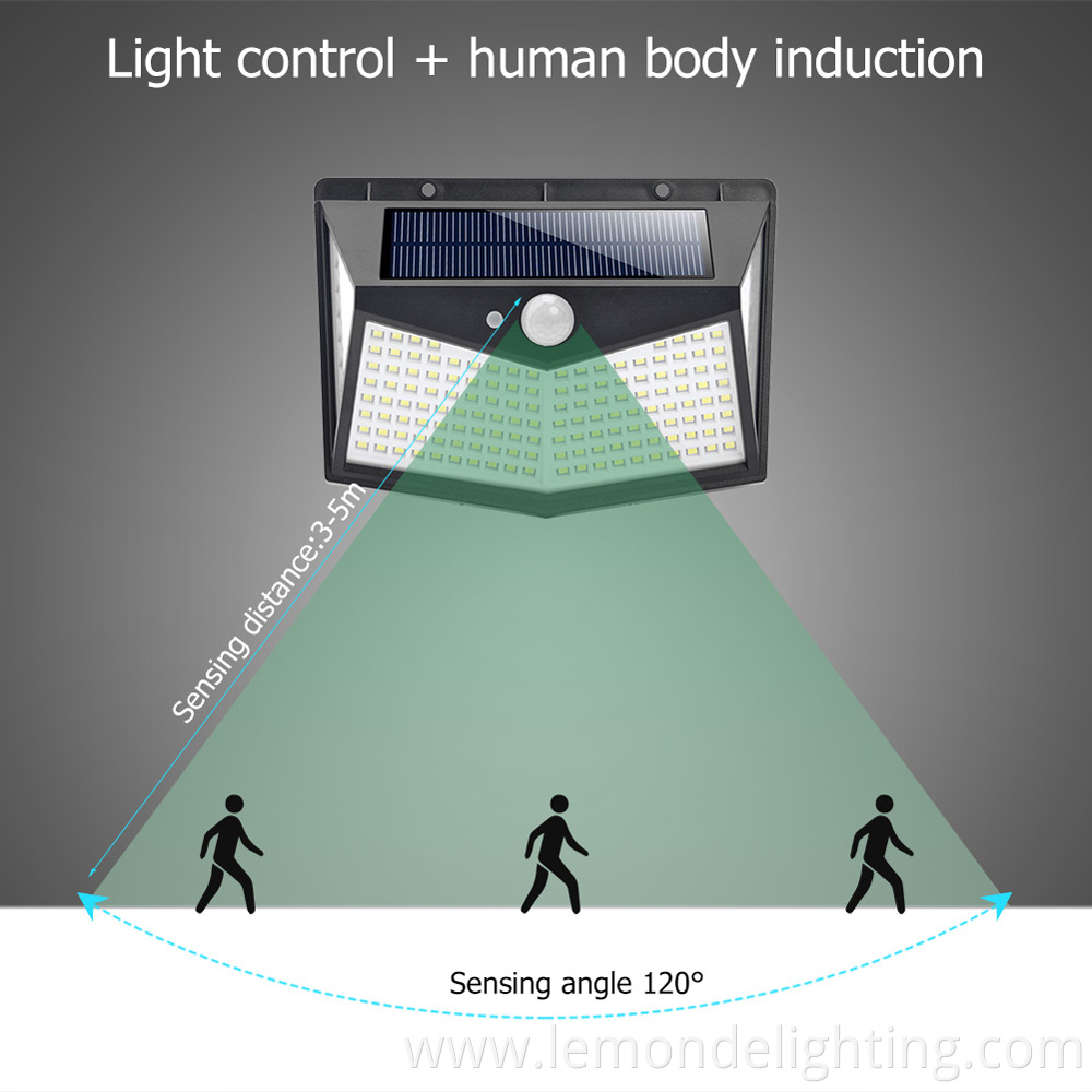 outdoor solar sensor wall lights